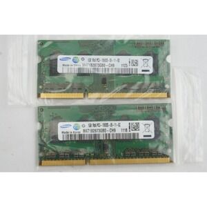 Samsung Laptop RAM 2pc Lot 1GB PC3-10600S DDR3 1333MHz M471B2873GB0-CH9 EUC